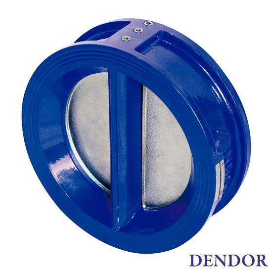 Клапан обратный двухстворчатый DENDOR тип 010C DN 700 PN16, межфлан...