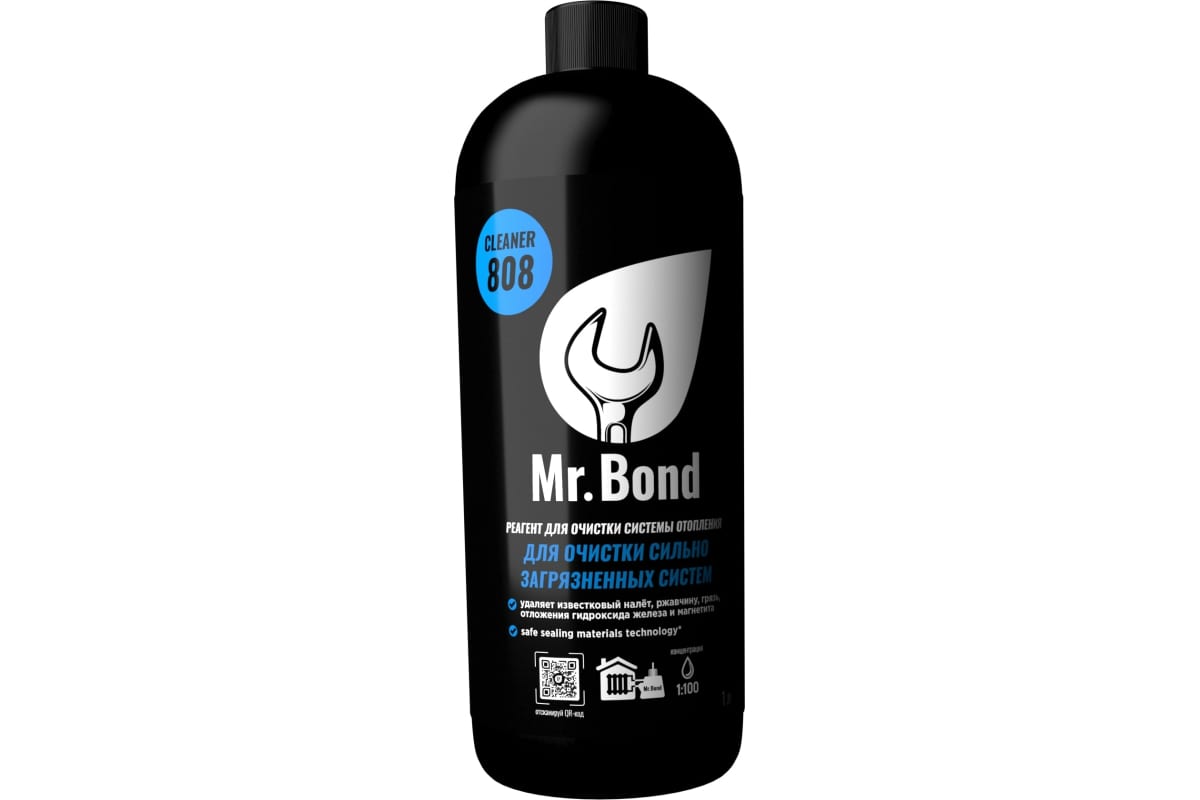 Mr.Bond Cleaner 808 Реагент для очистки сильно загрязненных систем отопления