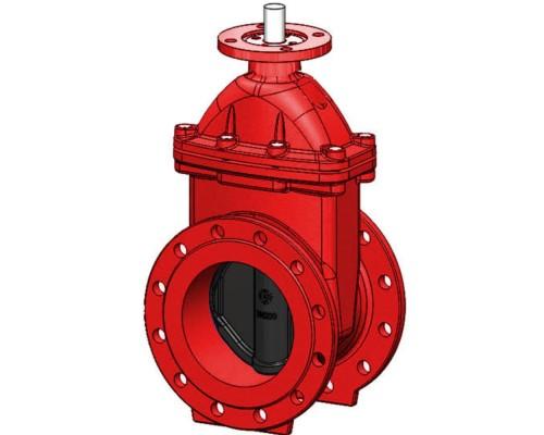 Задвижка Tecofi VOC4241CMR-G04EP0100 Ду 100 Ру16 чугунная с обрезин...