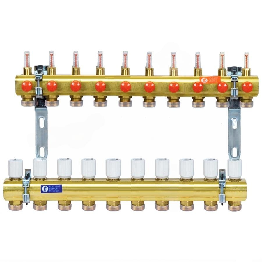 R553FZY050, Сборный коллекторный узел с расходомерами, 1" x 3/4"E /10