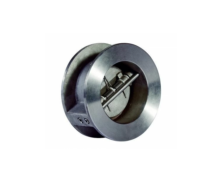 Клапан обратный двухствор. межфл. корпус нерж сталь, диск нерж сталь, уплотнение витон (FKM), PN25 DN200