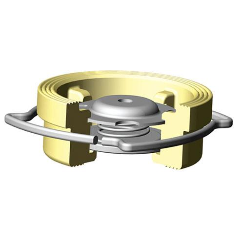 Клапан обратный осевой межфланцевый корпус латунь, диск нерж сталь, PN16 DN32