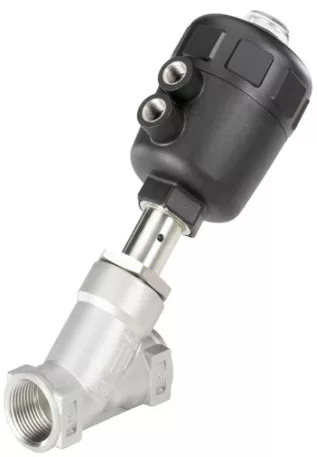 Клапан седельный наклонный Burkert 350628 G 3" DN 80 PN 16 нержавею...