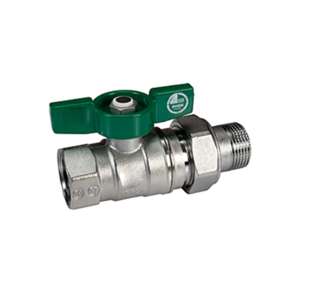 Кран шаровой Giacomini R259W Ду 20 Ру42 3/4"Fx 3/4"M латунный хроми...