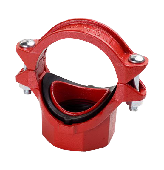 Тройник грувлок Meide, FT01, 60,3х3/4", с резьбой, FT01F222425