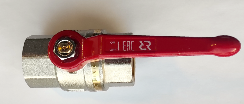 Латунный шаровой кран RIDAN с внутренней резьбой UNI ISO 7/1 Ду 25 мм, PN 40 бар