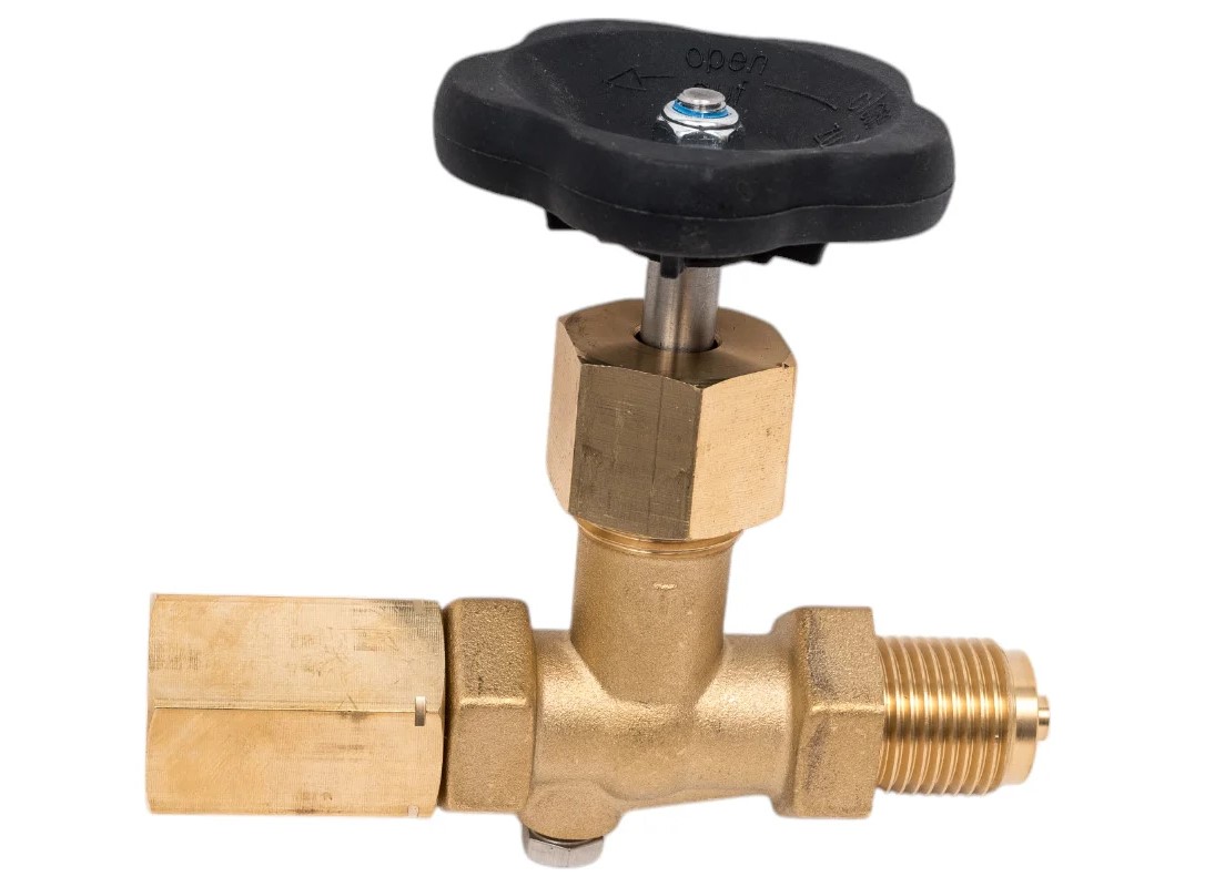 Клапан для манометра игольчатый ЭКОМЕРА, Ду 15, Ру25, ВР/НР, латунь, Э-ВИ-G1/2