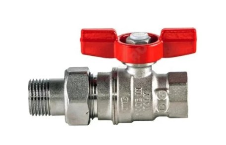 Кран шаровой Giacomini R259D Ду 20х25 Ру42 3/4"Fx 1"M латунный хром...