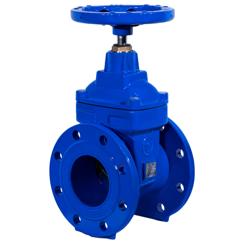 Задвижка с обрезиненным клином Ridval тип RVG 10 DN500 PN10/16 чугу...
