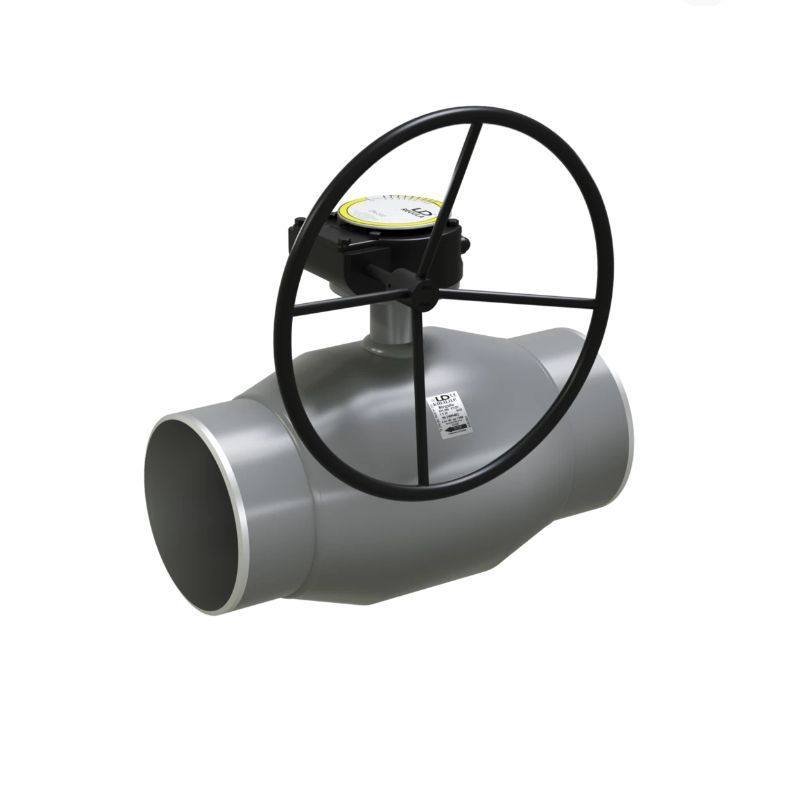Кран шаровый LD КШЦПР Regula Ду125/100 Ру25 регулирующий стальной п...