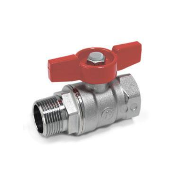 Кран шаровой Giacomini R254D 1/4" Ду 8 Ру42 латунный хромированный ...