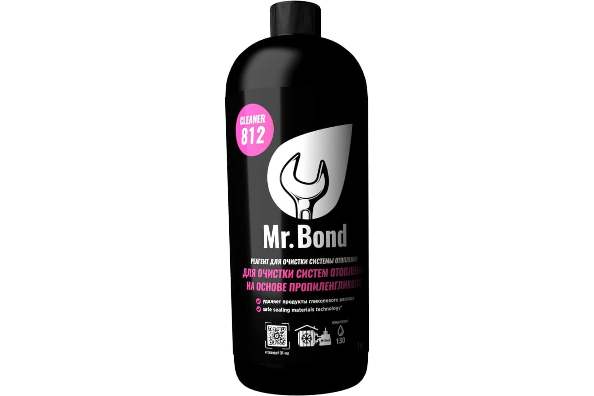 Mr.Bond Cleaner 812 Реагент для очистки систем отопления на основе пропиленгликоля