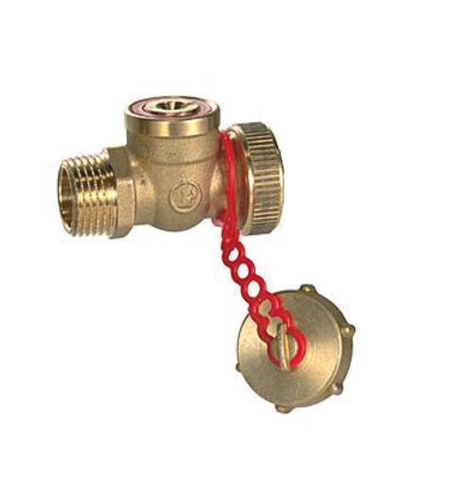 Кран шаровой сливной Giacomini R608 Ду 15 Ру10 НР 1/2" под отвертку...
