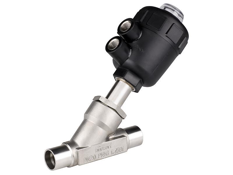 Клапан седельный наклонный Burkert 327800 DN 20 PN 16 нержавеющий A...