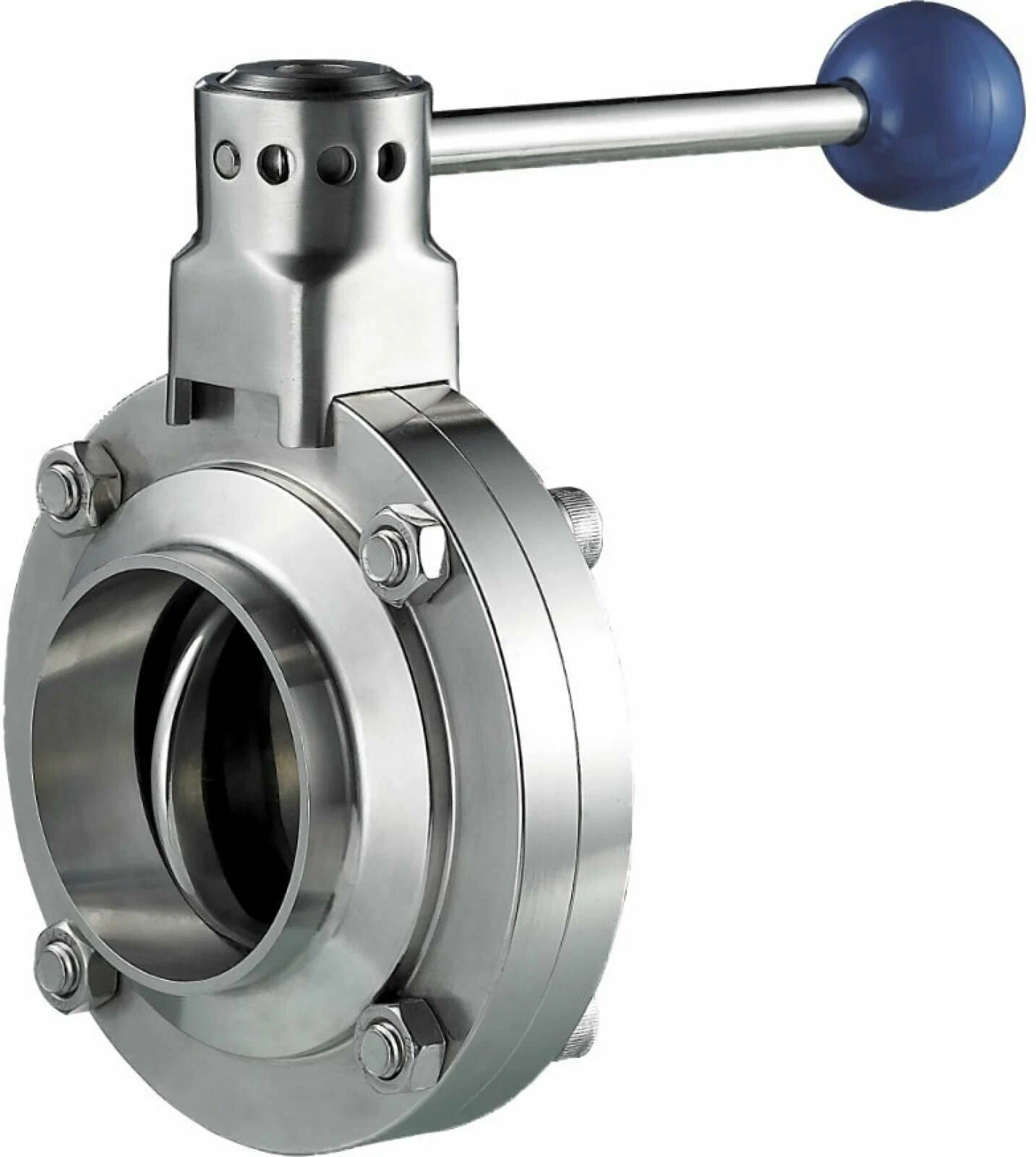 Затвор дисковый NIOB FLUID 43011 DN 40 PN 10, нержавеющий AISI 304,...