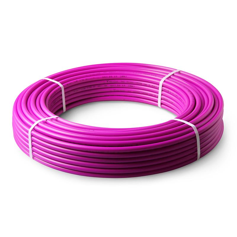PE-RT Труба пятислойная SDR 7,4 Фиолетовая с EVOH 25x3,5 50м
