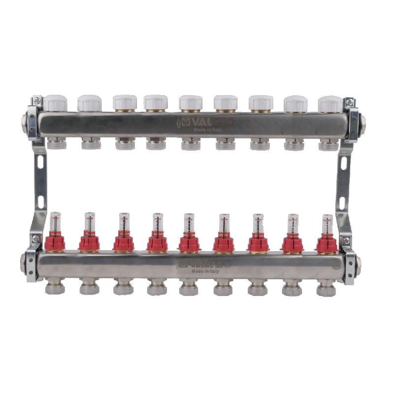 Блок колл. с расход. 1"х9 вых Евроконус 3/4