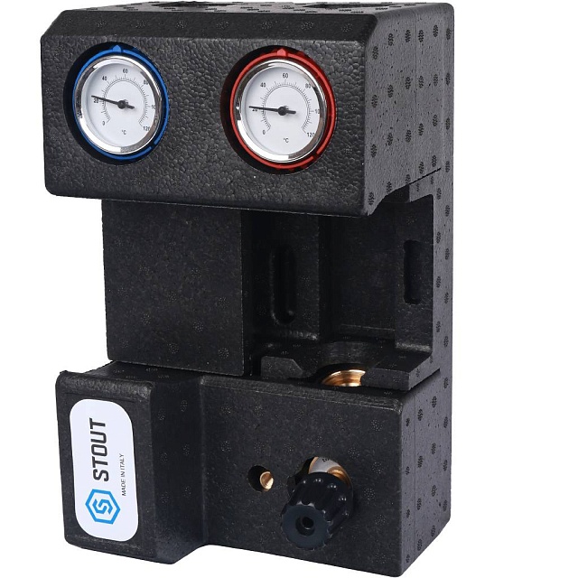 SDG-0007-002001 STOUT Насосная группа с 3-х ходовым приводным смеси...