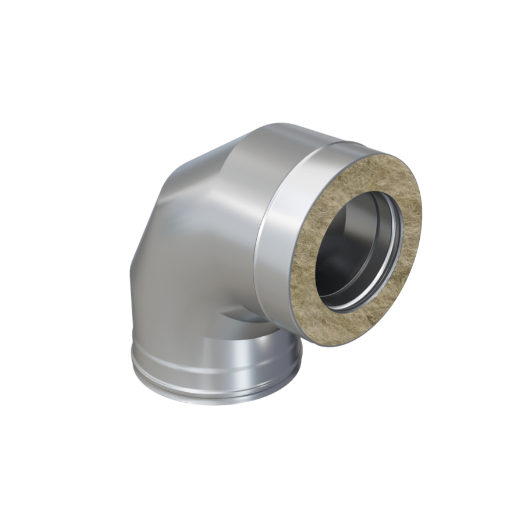 Ferrum GS 30-50Z Сэндвич-колено 90° (430/0,5мм + оц.) Ф200х280