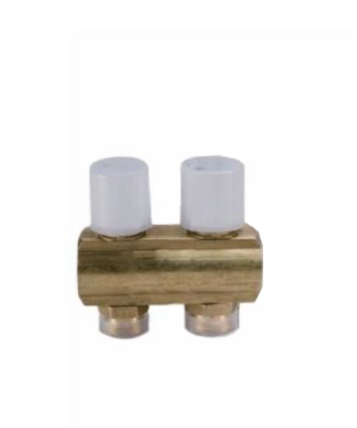 R553VY042, Коллектор с термостатическими клапанами, 1" x 3/4"E /2