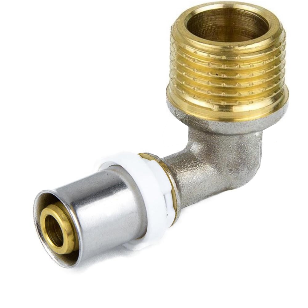 Угольник МП пресс лат Дн16х3/4"х90гр НР Aquasfera 8006-02