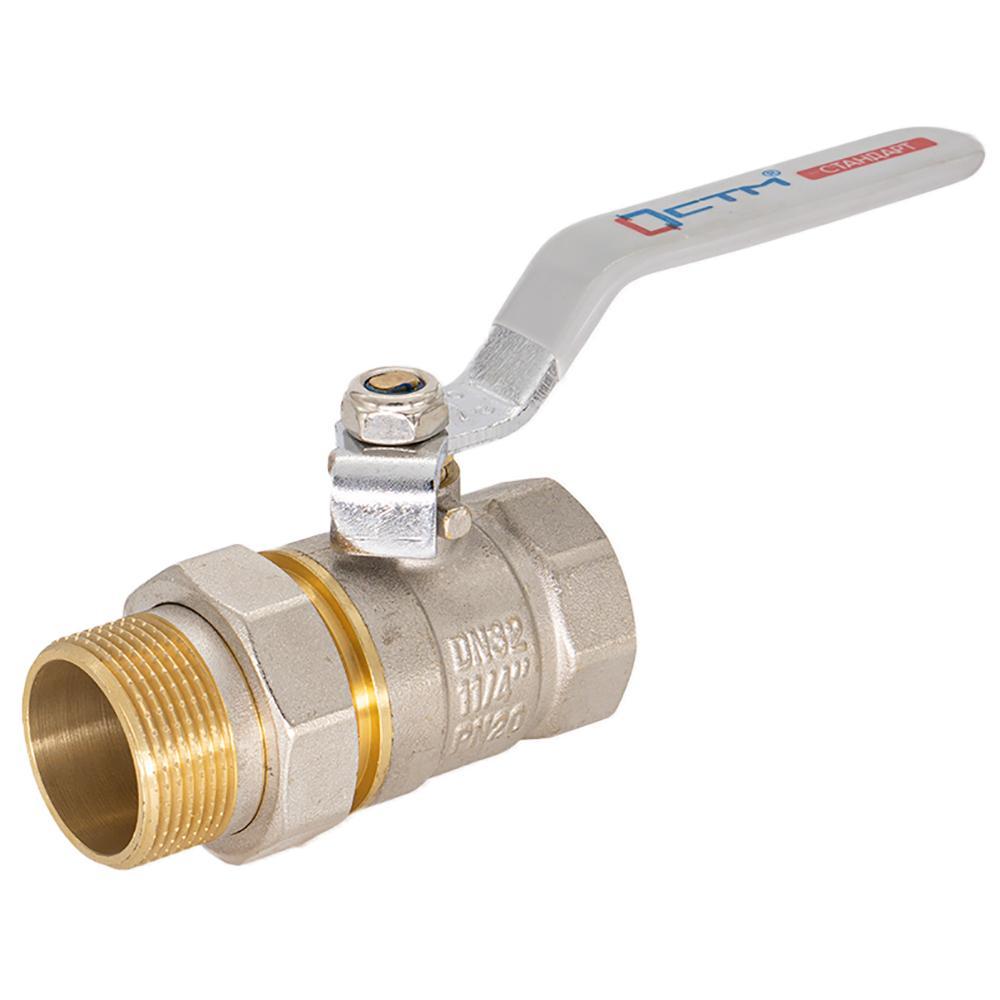 Кран шаровый СTM СТАНДАРТ 1 1/2" DN 40 PN 16 латунный с американкой...