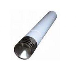 Труба воздуховода с защитной решеткой, ⌀ 80 мм