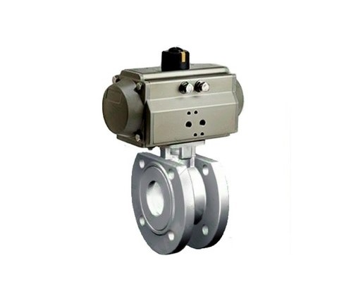 Кран шаровой_CF8M/PTFE_Q71F PN16 мф/мф с пневмоприводом AT100S н/з_DN 50_KST