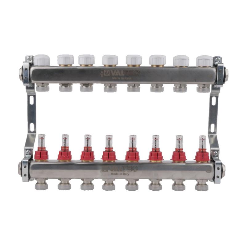Блок колл. с расход. 1"х8 вых Евроконус 3/4