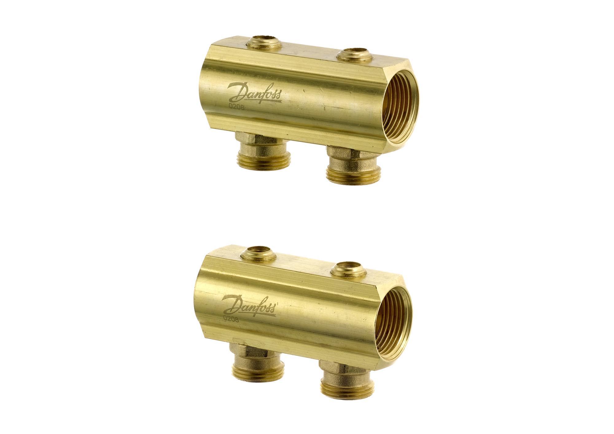 Распределительный коллектор типа FHF с запорным вентилем, конфигурация 2+2