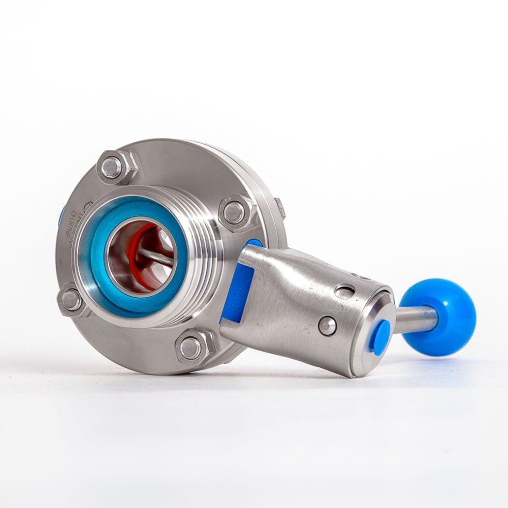 Затвор дисковый NIOB FLUID 4302 DN 65 PN 10, нержавеющий AISI 304, ...