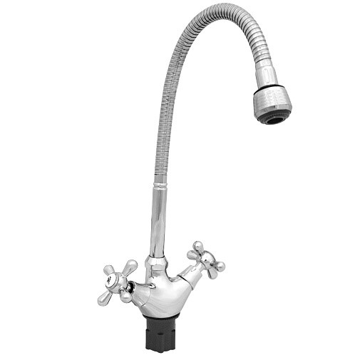 Смеситель ROEGEN RP024D , 1/2" м/к, на гайке, усиленный, с гибким и...