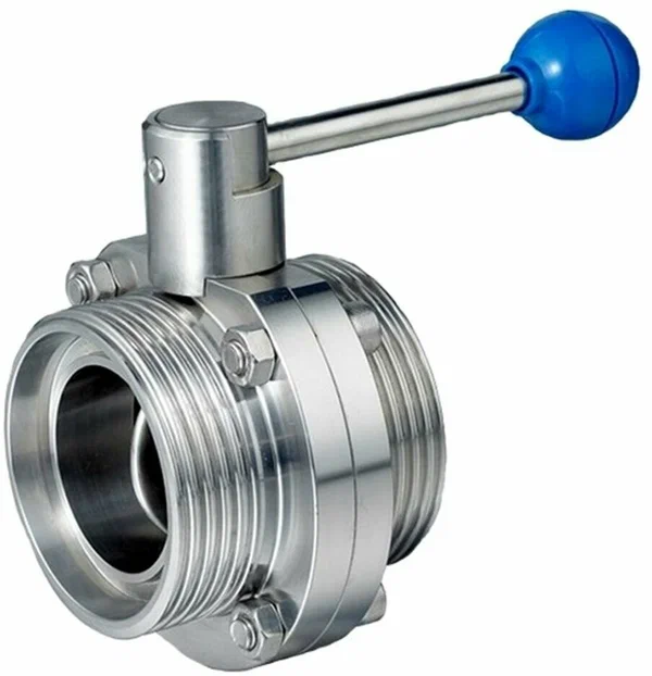 Затвор дисковый NIOB FLUID 43030P20C DN 25 AISI 304/EPDM с пневмопр...