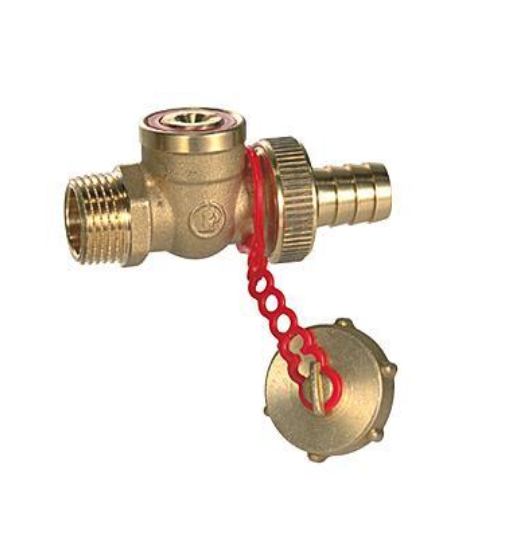 Кран шаровой сливной Giacomini R608 Ду 15 Ру10 НР 1/2" под отвертку...