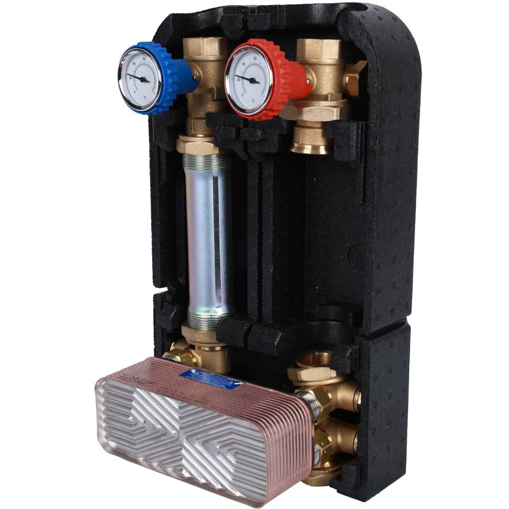 SDG-0038-282501 STOUT Насосная группа с теплообменником 28 пластин,...