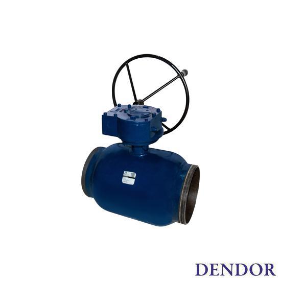 Кран шаровой "DENDOR" модель W3530 DN 400 PN 16 стальной под привар...