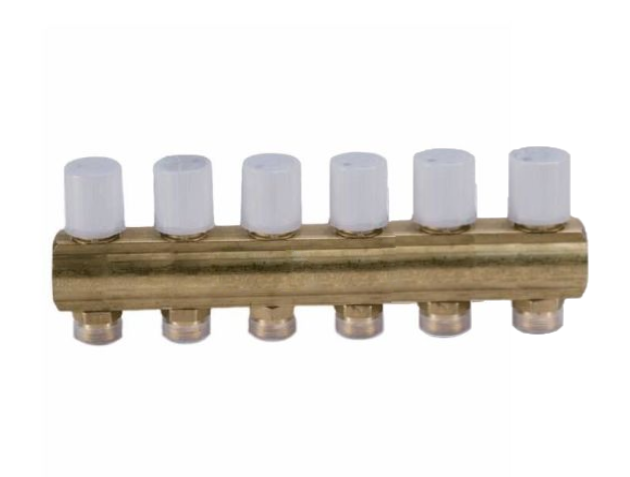 R553VY046, Коллектор с термостатическими клапанами, 1" x 3/4"E /6