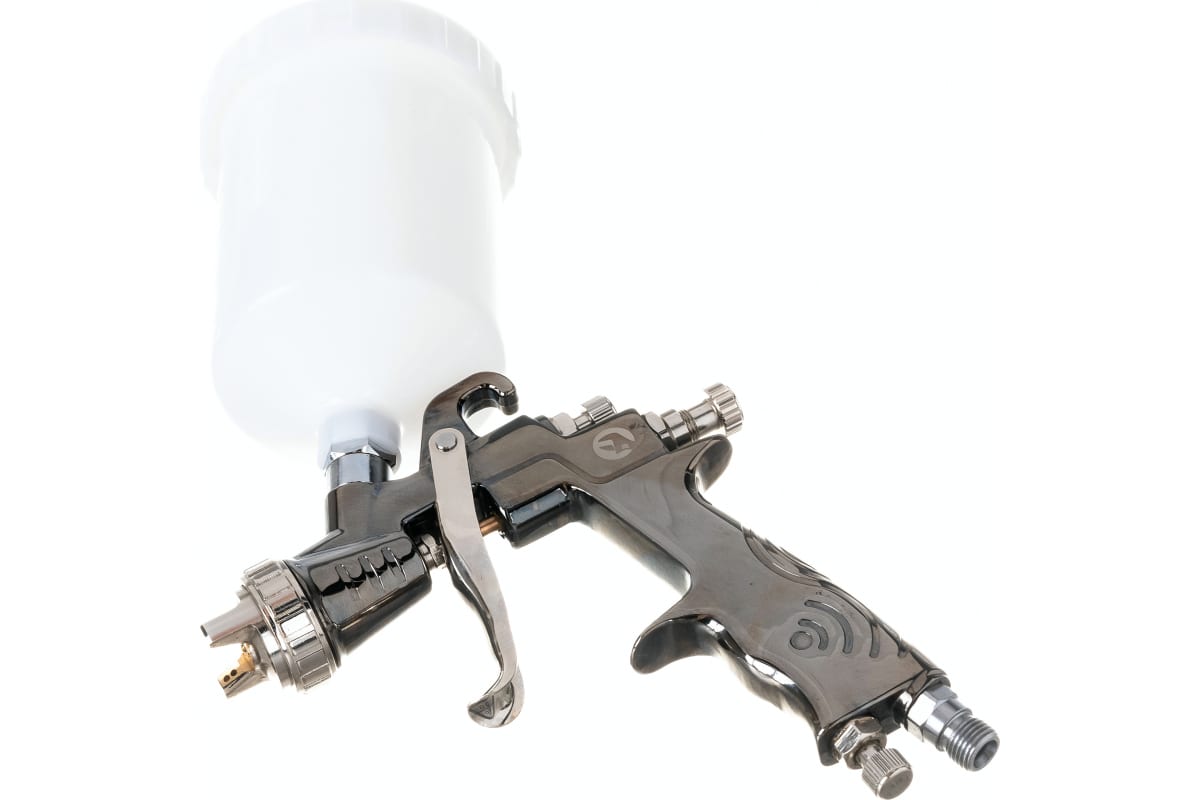 Краскопульт пневматический LVLP, форсунка 1.3мм, с редуктором, верх...