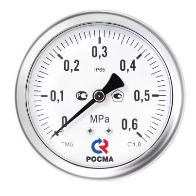 Манометр ТМ-521ТЭ.00(0-0,16MPa)M20x1,5.1,0