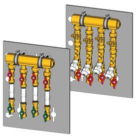 GE550Y117, Узлы многоквартирные, 1 1/4" x 3/4" /3 зон