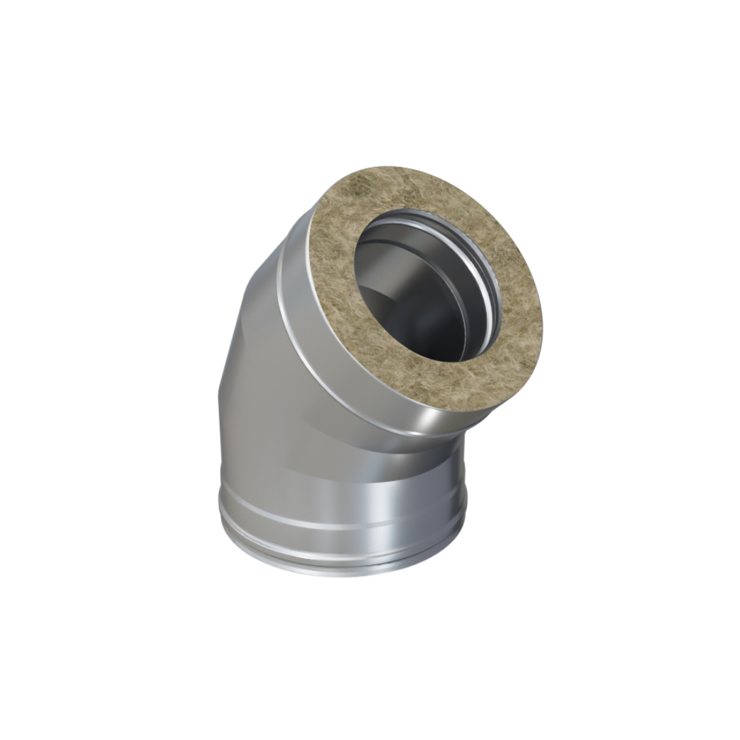 Ferrum GS 30-50Z Сэндвич-колено 135° (430/0,5мм + оц.) Ф150х210
