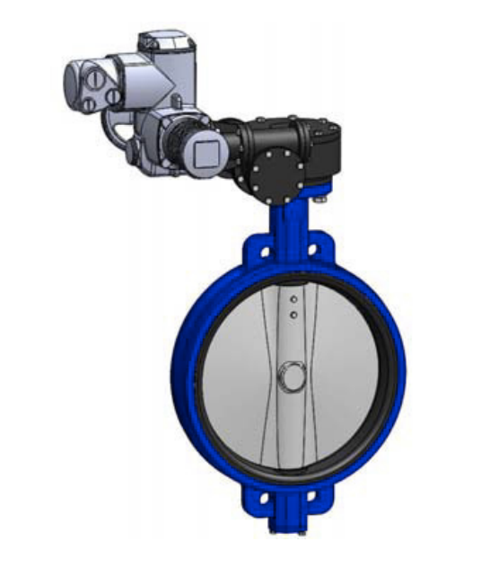 Затвор дисковый поворотный Tecofi VPE4408-G04EP0350 Ду350 Ру16 межф...