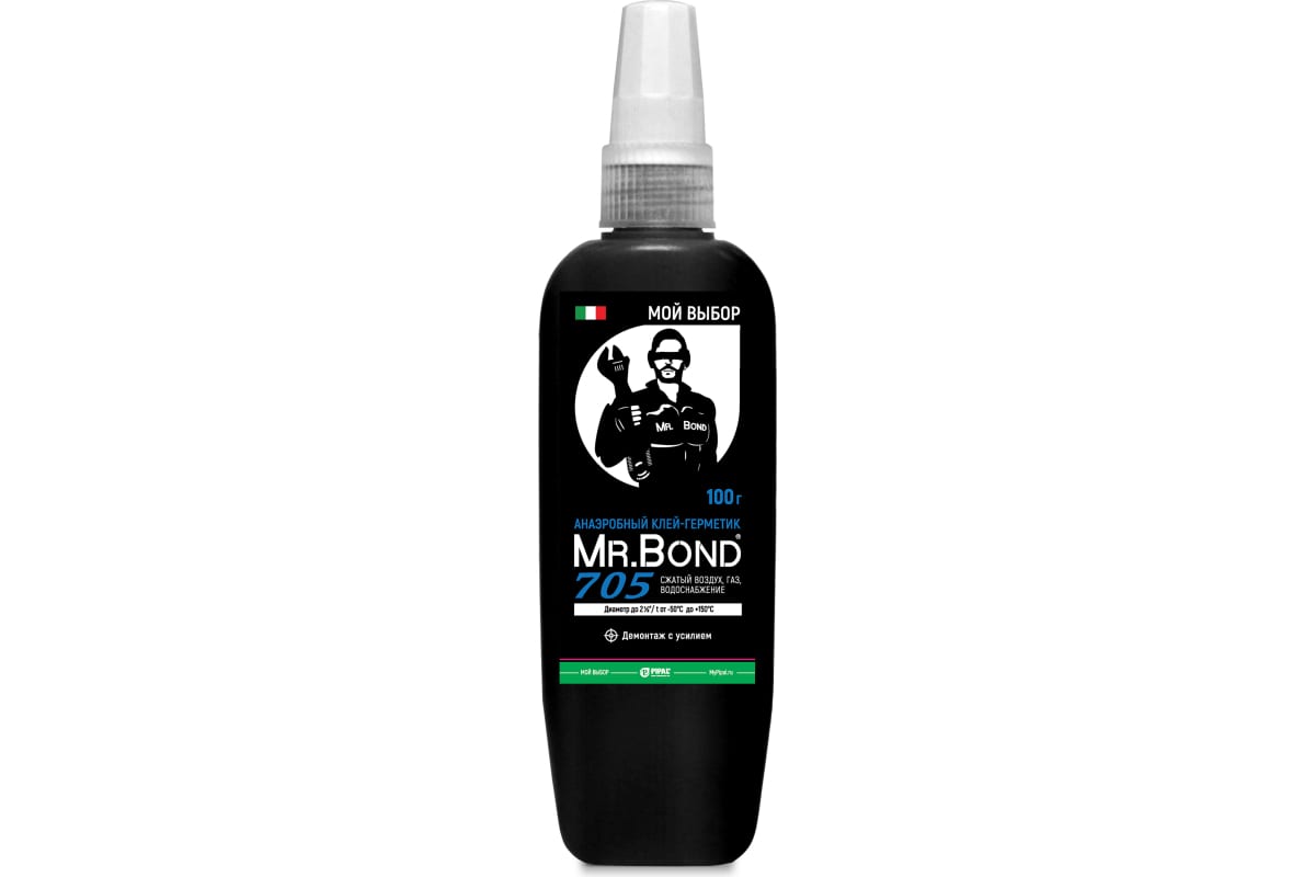 Mr.Bond 705 Клей-герметик анаэробный, демонтаж с усилием, 100г