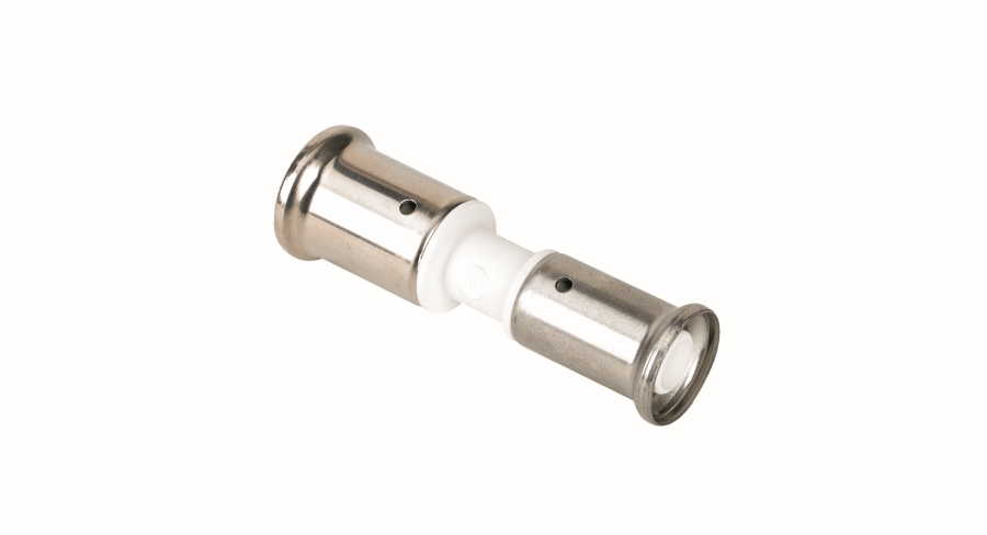 Муфта переходная, ПВДФ пресс (белая), 26x20