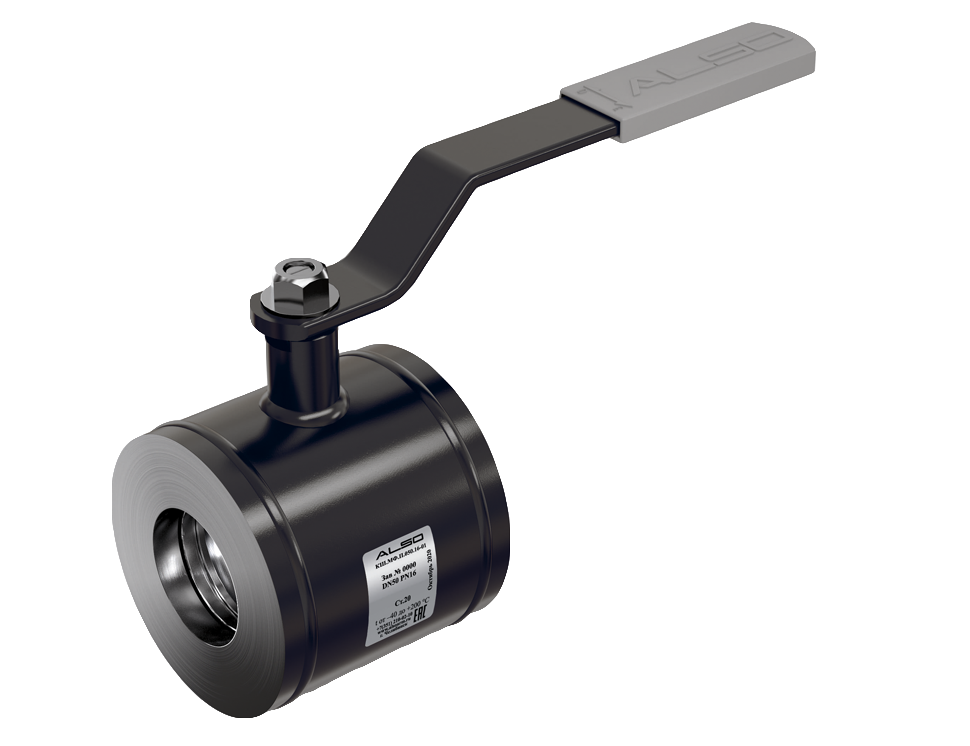 Кран шаровой ALSO КШМФ Ду 80 Ру 2,5 МПа из ст.20 межфланцевый