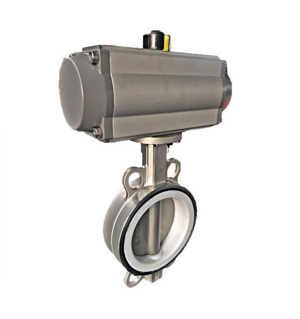 Затвор дисковый_CF8M/CF8M/PTFE_K194D PN16 мф/мф с пневмоприводом AT...