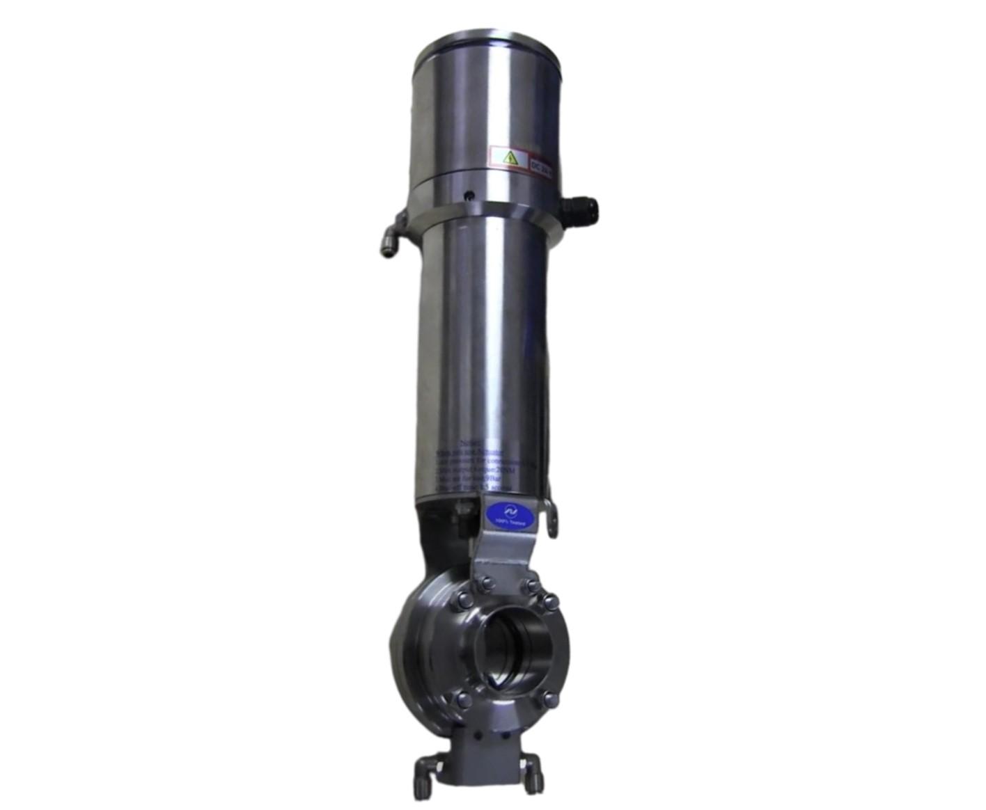 Затвор дисковый NIOB FLUID 45618 DN 50 AISI 304/EPDM с пневмопривод...