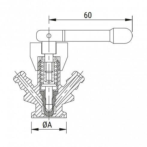 Пробоотборник_AISI 316L/EPDM_асептический ASME BPE 52945 DB_CLAMP DN 1/2"