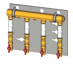 GE550Y115, Узлы многоквартирные, 1 1/4" x 3/4" /3 зон