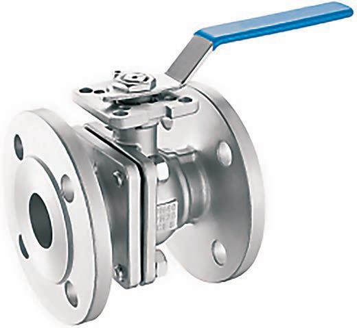 Кран шаровой KST DN 50 PN 16 фланцевый нержавеющий CF8M/PTFE_Q41F и...
